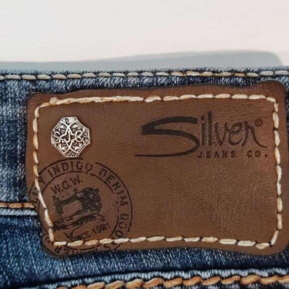 Silver Jeans Suki Jeggings stretchy denim blue women's size 26 - Picture 5 of 13
